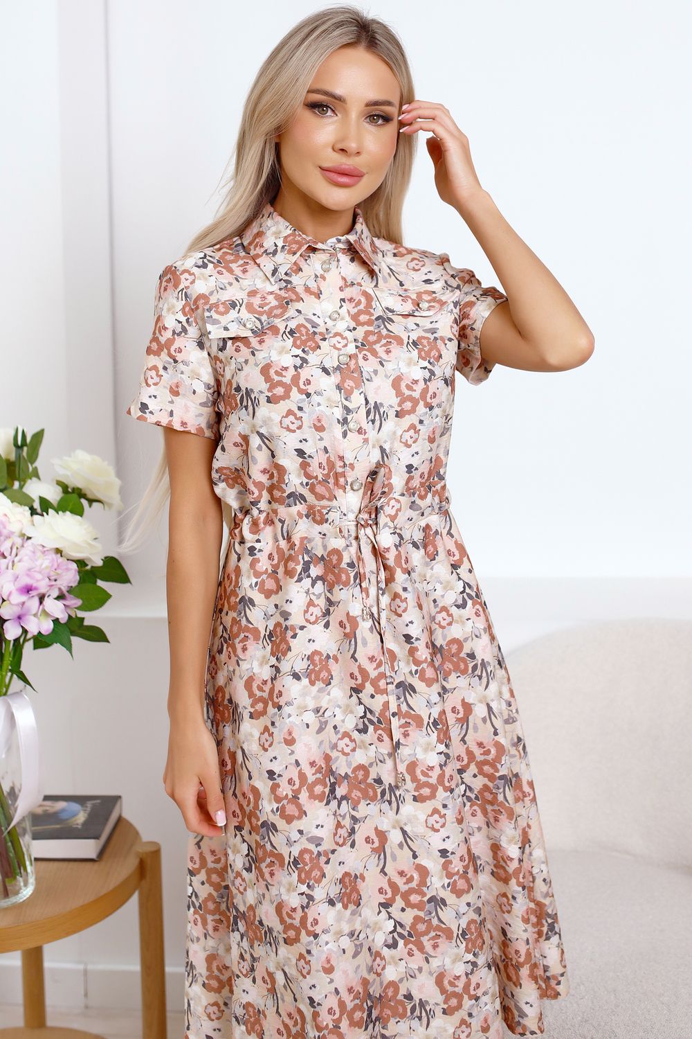 Платье Сабрина (персик) П15498-45М LT Collection