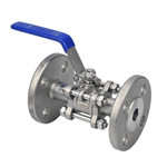 Stainless steel ball valve Elephant BV.F.Fp.T.ISO.316.180 580 psi, SS316, full port, flanged connection, with ISO 5211 mounting pad