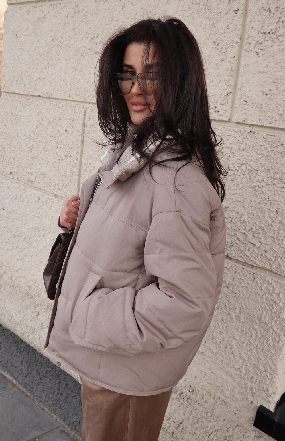 Куртка демисезонная с воротником из трикотажа