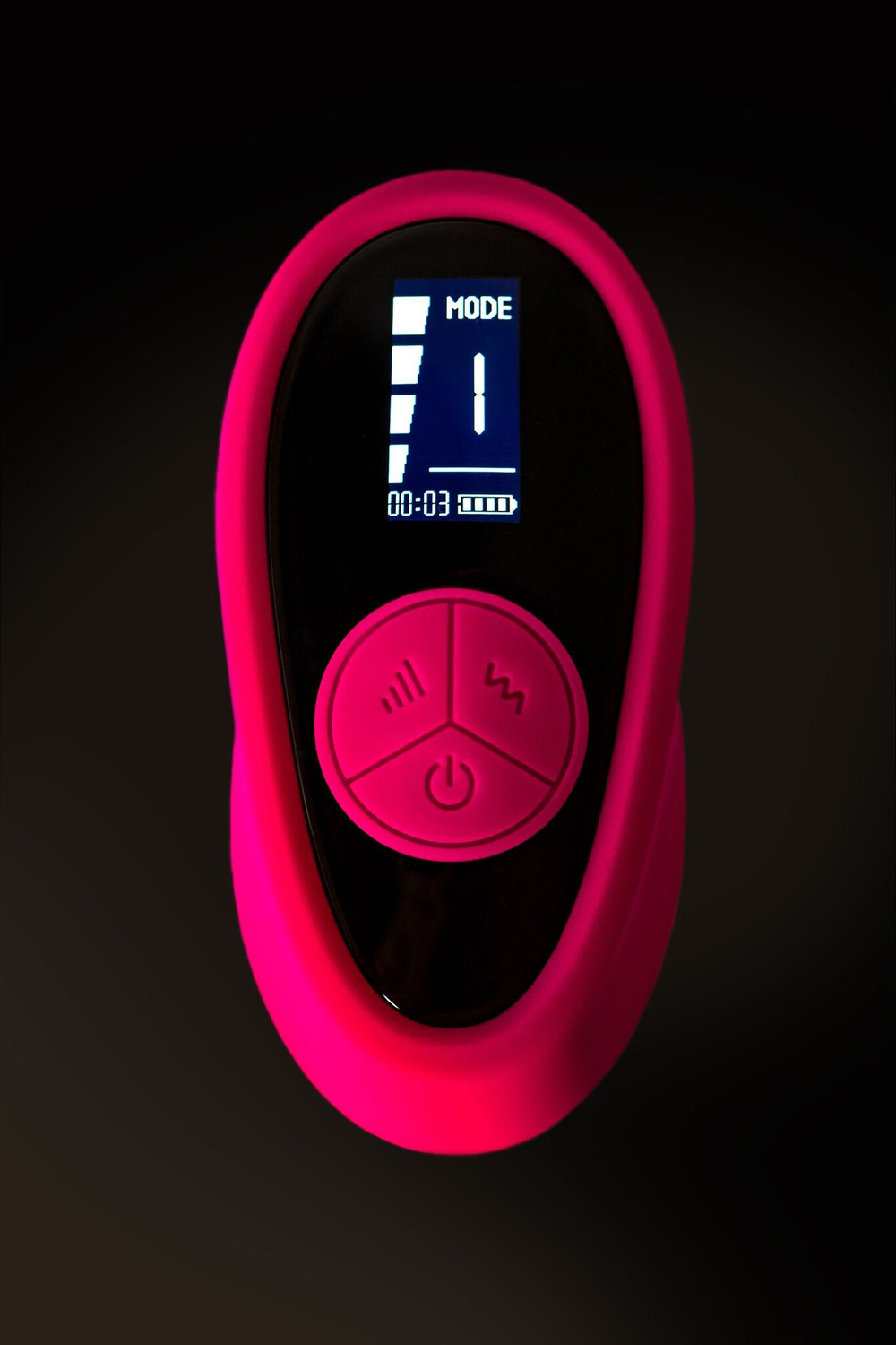 Розовый вибратор для пар Prawno с пультом ДУ