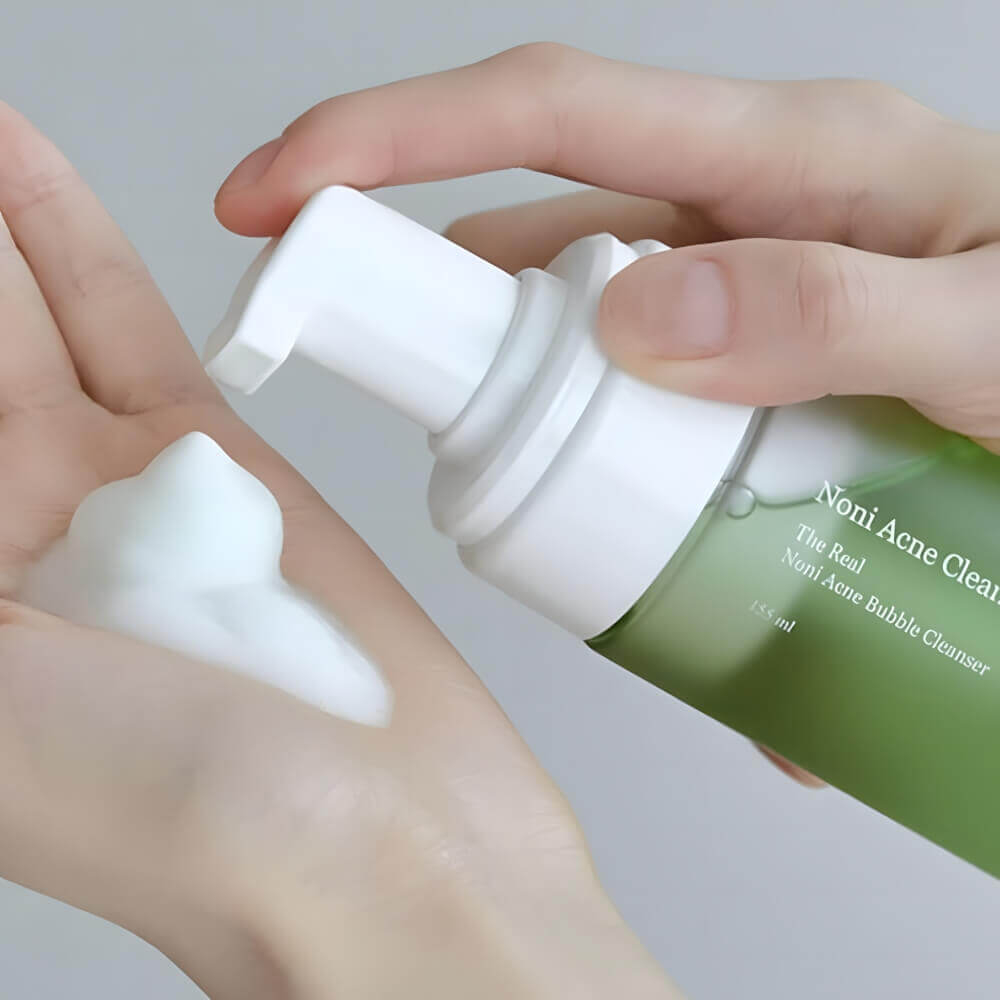 Celimax Кислородная пенка с экстрактом нони The Real Noni Acne Bubble Cleanser, 155 мл