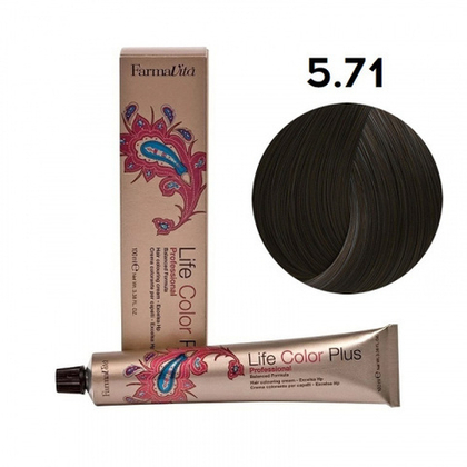 5.71/5.81 NEW средний коричневый кашемир пепельный Life Color Plus.100м