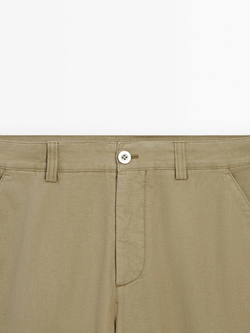 Massimo Dutti Брюки с боковым карманом, зеленый