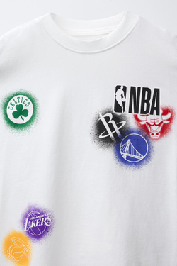 ZARA ЛОНГСЛИВ EQUIPO NBA, БЕЛЫЙ