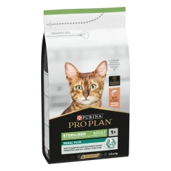 Pro plan cat adult sterilised сухой корм для стерилизованных кошек с лососем - 1,5 кг