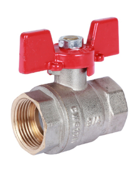 Кран шаровой полнопроходной внутренняя / внутренняя резьба, ручка бабочка Rommer 3/4*