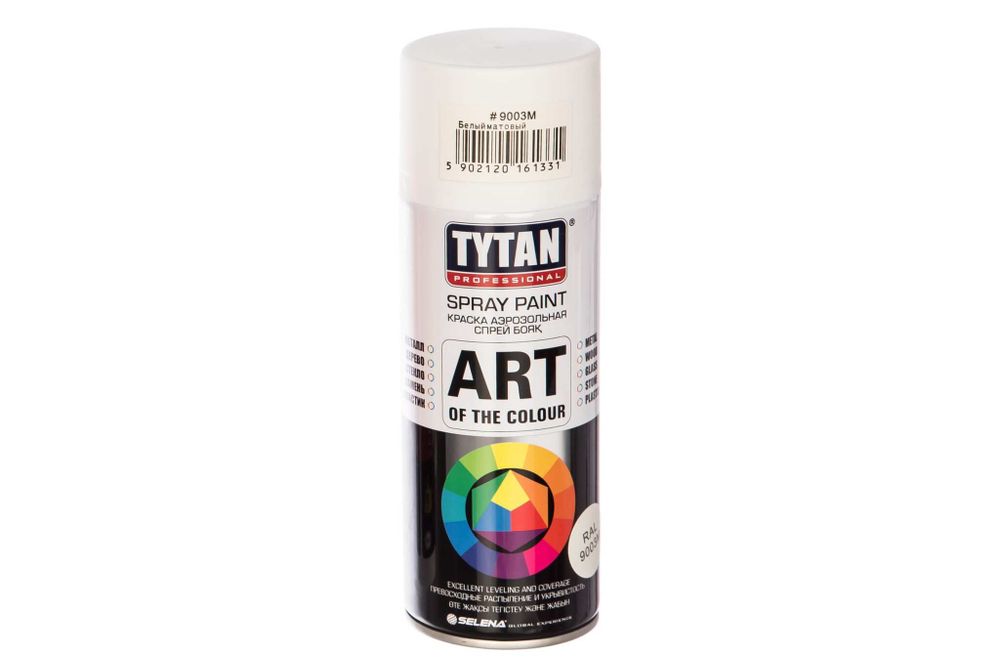 Краска аэрозольная Tytan Professional Art of the colour белая матовая RAL 9003М 400 мл