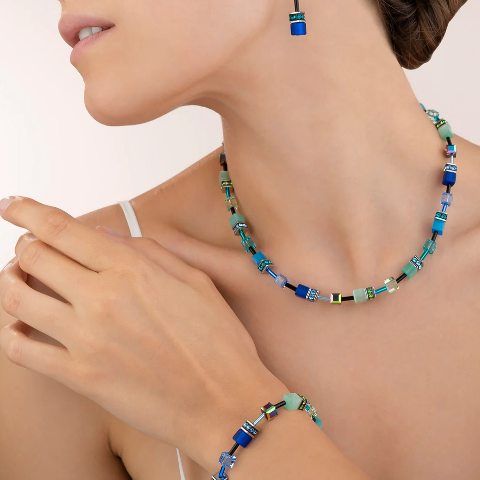 Серьги Coeur de Lion Blue-Green 2838/20-0705