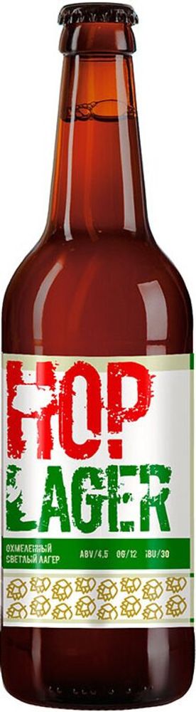 Пиво Василеостровское Хоп Лагер / Hop Lager 0.5л - 12шт