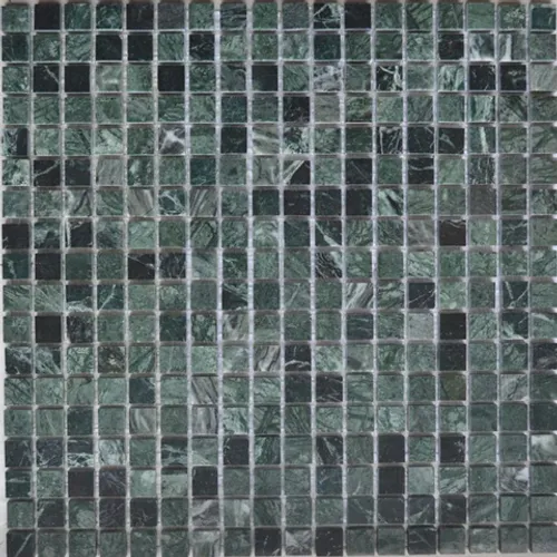 Tivoli мозаика Bonaparte из натурального камня зеленый темный квадрат