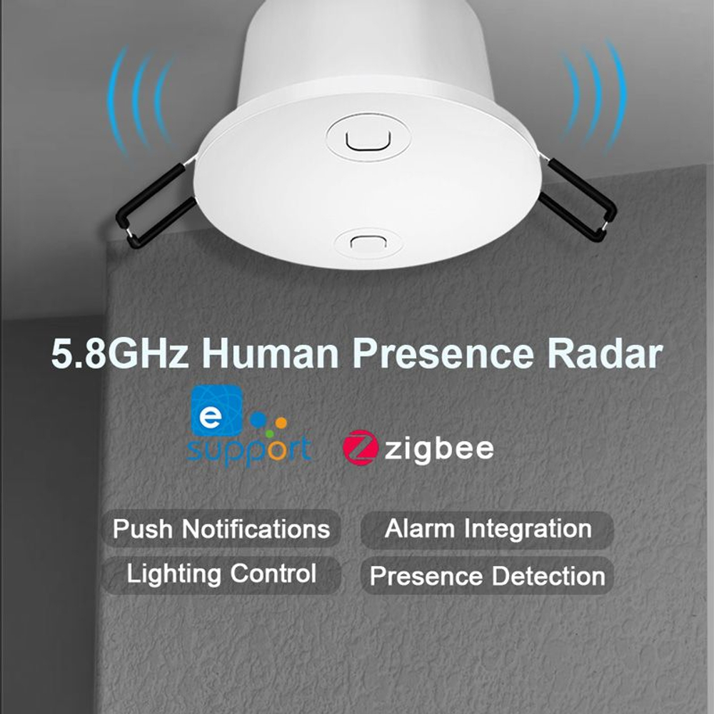 Датчик присутствия ZigBee 5,8 ГГц (встраиваемый) eWeLink