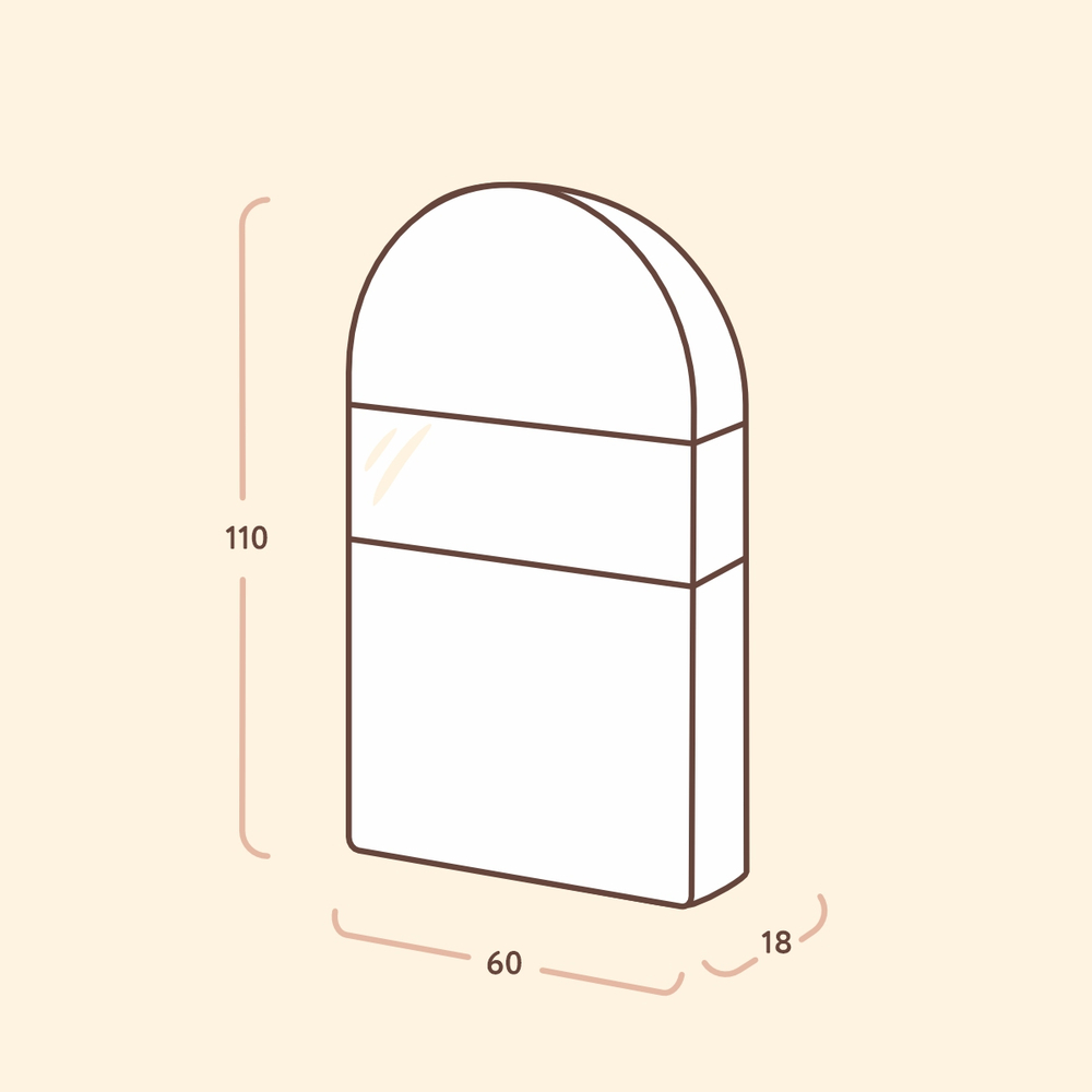 Чехол для шуб 100х60х18. Антимолевый