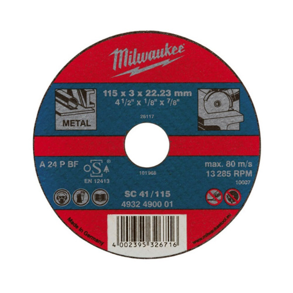 Отрезной диск по металлу Milwaukee SC 41 / 230 x 3 x 22.2 мм