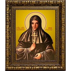 Анна Столярова преподобная схимонахиня. Икона на холсте.