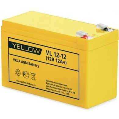 Аккумулятор YELLOW VL 12-12
