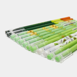 Ручка гелевая, пиши-стирай, Basir, синие чернила, серия "Авокадо", цветной корпус, 12 шт