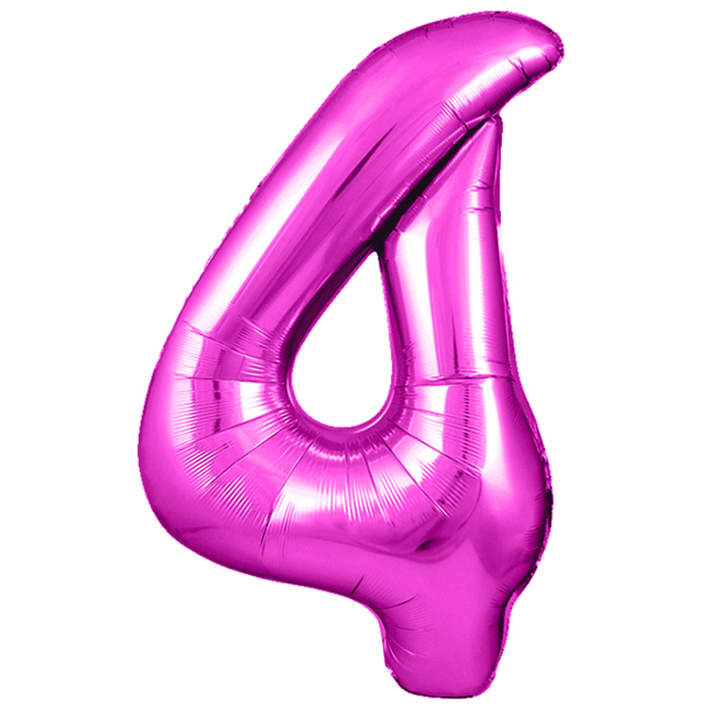 Цифра 4 розовый 40” г83