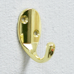 Крючок мебельный 1-рожковый ZY-205 Trodos, золото