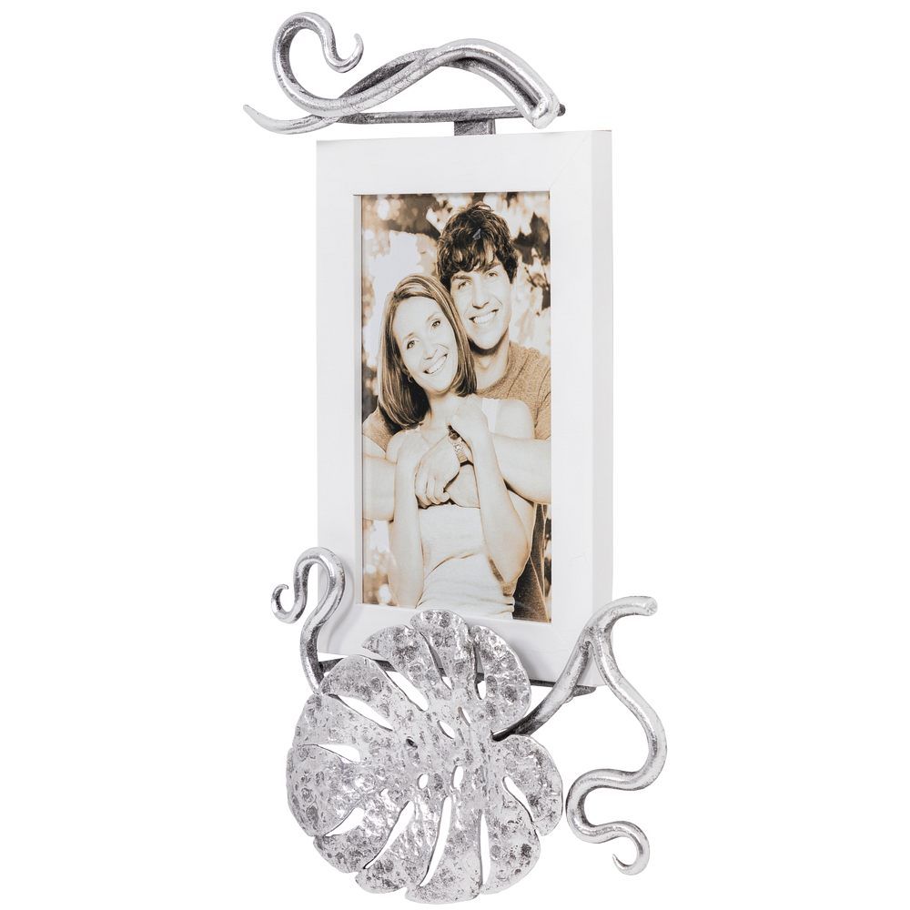 Фоторамка Monstera Deliciosa (Монстера) Айс Античное серебро