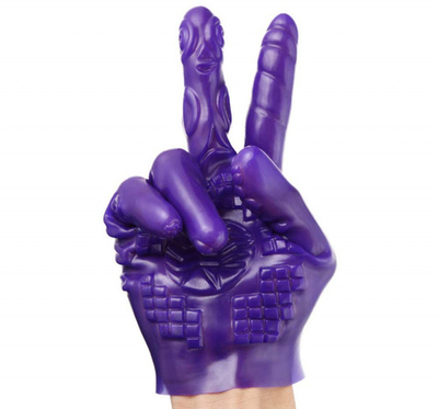 Перчатка для стимуляции фиолетовая