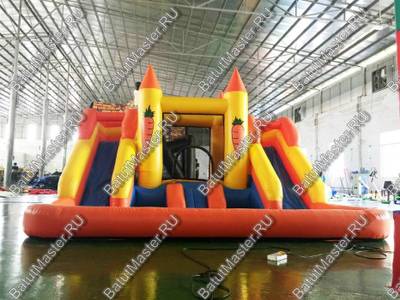 Батут "Морковка" с бассейном
