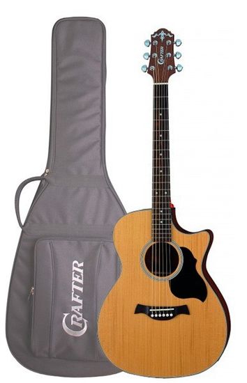 Гитара электроакустическая CRAFTER LITE-TE CD N Чехол