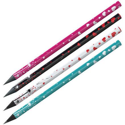 Карандаш чернографитный Berlingo Riddle XS, НВ, чёрное дерево, ассорти