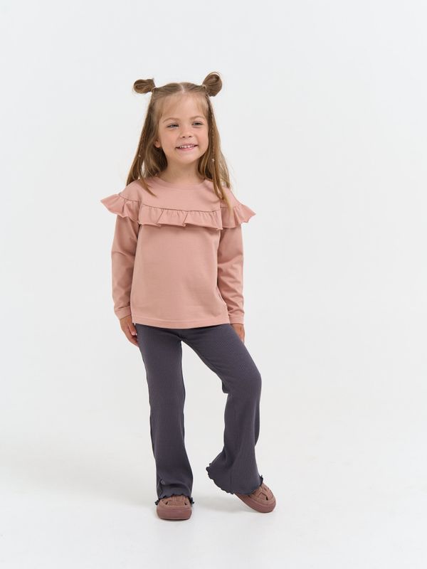 Лонгслив с кокеткой 