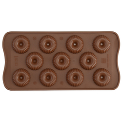Форма силиконовая для приготовления конфет choco crown, 11х24 см
