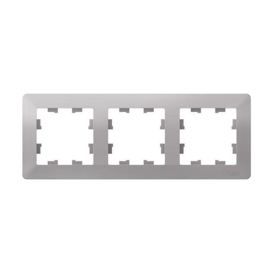 Рамка 3-м AtlasDesign Air алюм./дым. черн. SE ATN220303