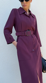 Платье из ткани мокрый шелк