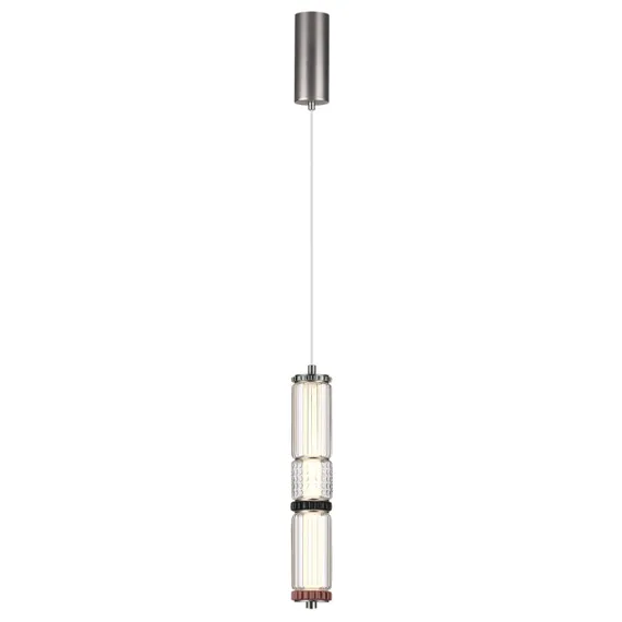 5456/12L L-VISION ODL_EX26 045 темный сатин.никель/терракот/черный Подвес LED 12W 4000K COLLIER