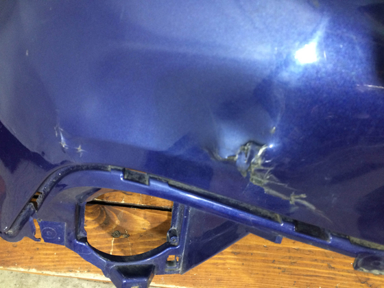 Бампер передний Peugeot 2008 13-16 Б/У Оригинал 9802521077