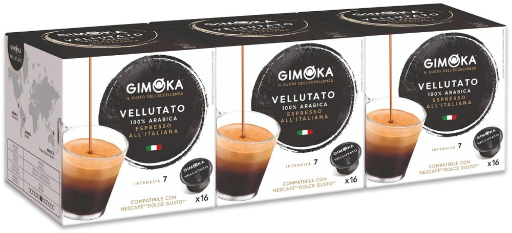 Кофе в капсулах Dolce Gusto Gimoka Vellutato 16 шт
