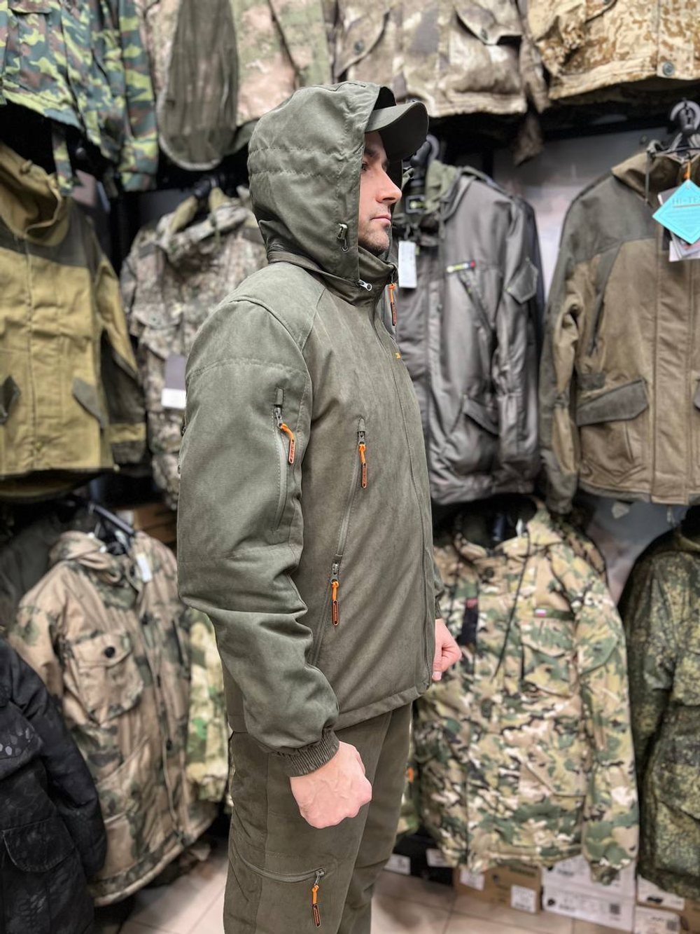 Костюм демисезонный Барс CITY Исландия — утеплённый, тёмный хаки