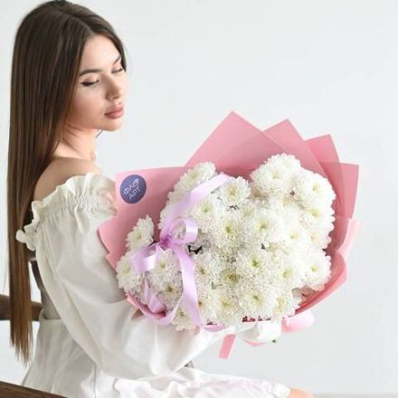 Букет бархатных хризантем