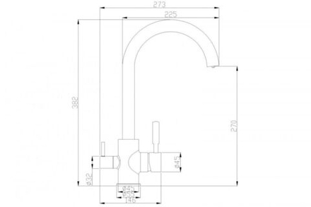 Смеситель Steel Hammer SH 713 BLACK BR для кухонной мойки