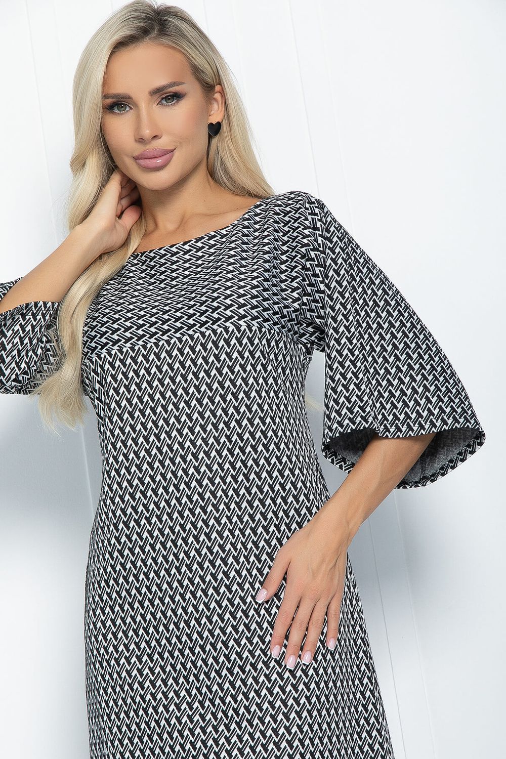 Платье Елена (черно-белое) П11307 LT Collection