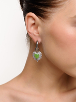 Серьги "Wing lime" Silver