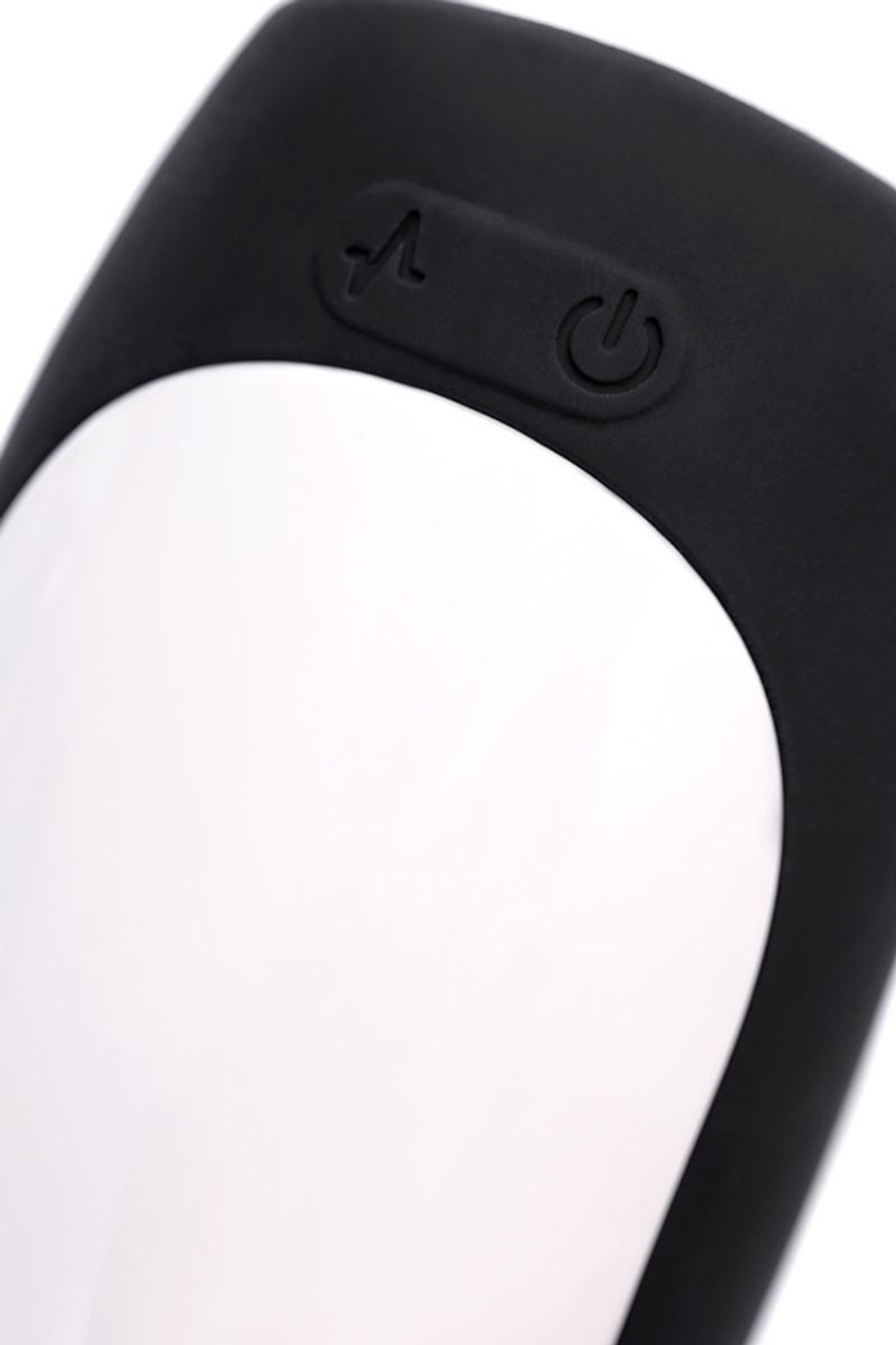 Черно-белый перезаряжаемый мастурбатор 14,7см Erotist Toys Hailstorm