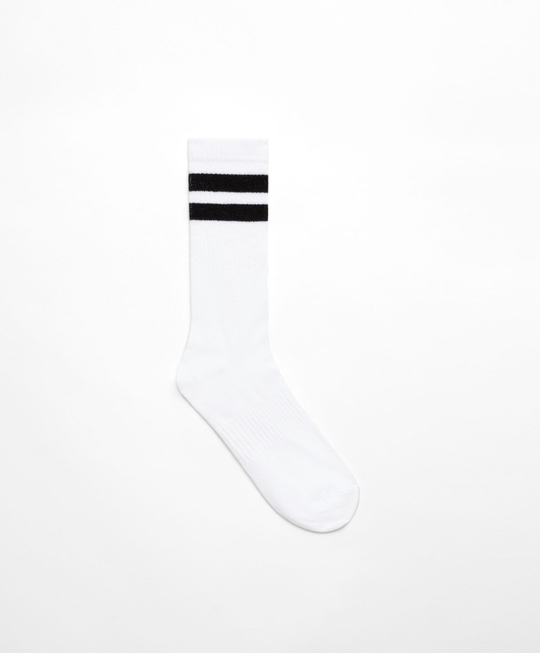 Oysho Спортивные носки Classic с полосками, белый