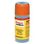 Краска голубая.