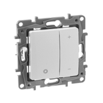 Диммер нажимной универсальный LED 400Вт без нейтрали - белый ETIKA Legrand