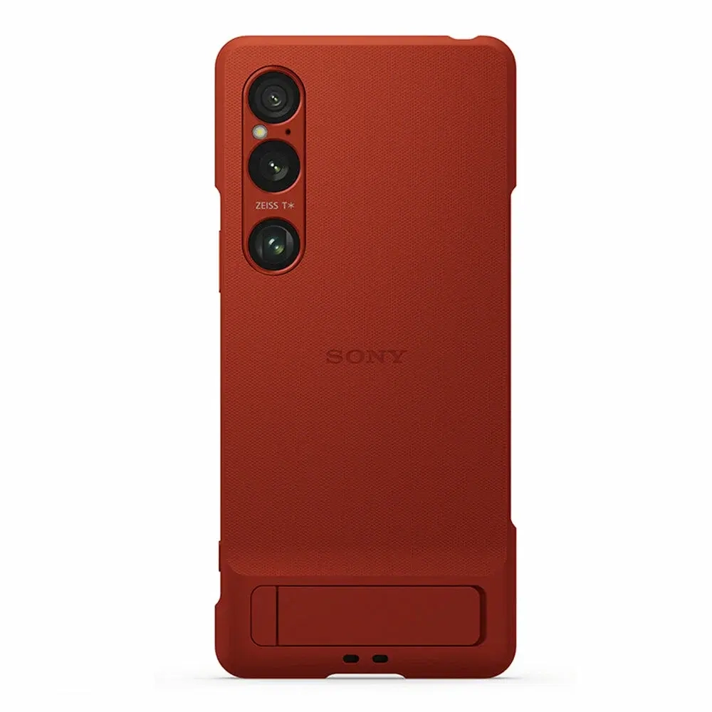 Оригинальный чехол с подставкой SONY Style Cover XQZ-CBEC для Xperia 1 VI — красный (Scarlet Red)