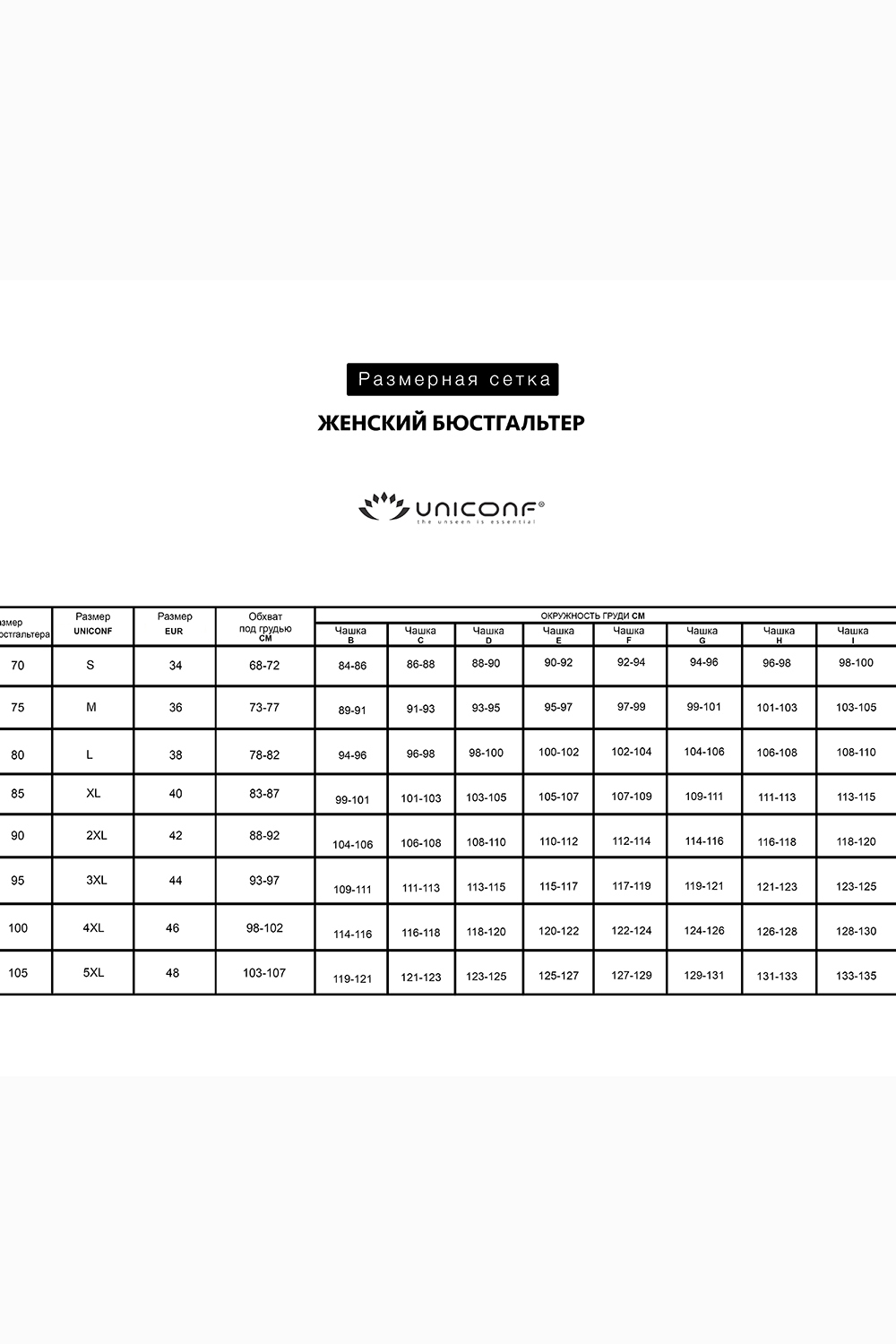 Бюстгальтер SN38 Черный Uniconf