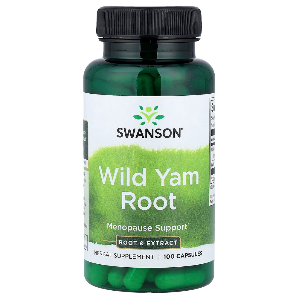 Swanson Vitamins, Корень дикого ямса, 100 капсул