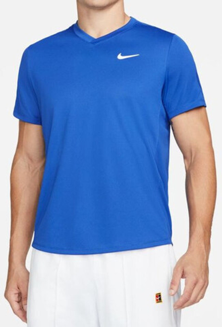 Мужская теннисная футболка Nike Court Dri-Fit Victory - game royal/game royal/white