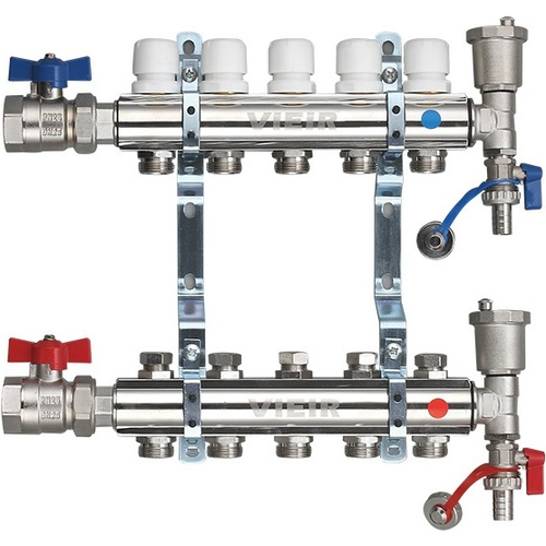 Колл. группа (ЛАТУН) без расход. 1" х 4 вых ViEiR (5/1шт)