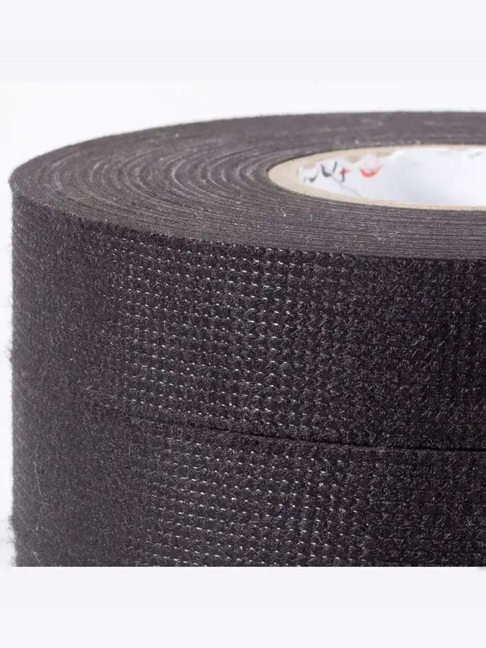 Изолента черная автомобильная тканевая подкапотная лавсан, флисовая для жгутования, набор 3 шт, 19мм х 15м