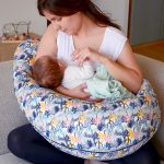 Подушка для кормления BEABA Big Flopsy синяя/белая/желтая